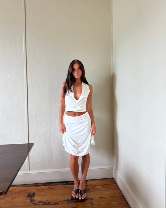 Lou Midi Skirt - Ivy