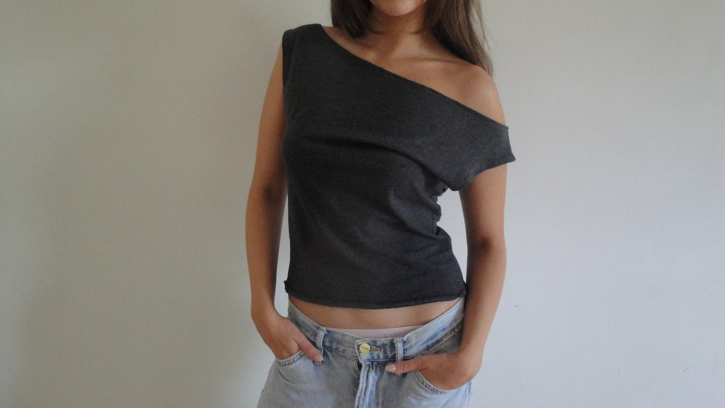 Jasmin Top - Dark Grey