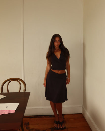 Maya Halter Top - Black