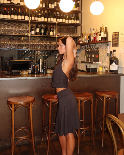 Lou Midi Skirt - Black